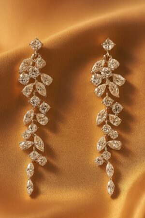 Glamorous Floral Cascade Earrings